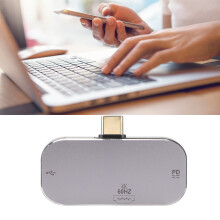 USB C Hub 3 in 1 Aluminum Silver 100W 4K 60Hz Dock for Windows Android OS X