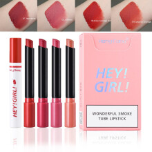 Matte Lipstick Set 4 Colors Velvet Tubes Long Lasting Waterproof Cigarette Inspired Design