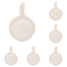 6pcs Face Exfoliating Pads Natural Loofah Facial Scrubber for Deep Pore Cleansing and Makeup Removal