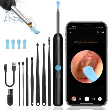 Ear Wax Removal Kit with 1296P HD Camera, LED Lights, WiFi, iOS and Android Compatible