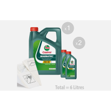 Castrol Magnatec 5W30 C2 Car Engine Oil Service Kit Pack 6 LITRES 6L