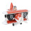 Retro Flugzeuguhr Klappuhr 12h Orange 1
