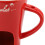 Ceramic Chocolate Melting Mug Pot with Fork, Red, 360g 9