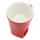 Ceramic Chocolate Melting Mug Pot with Fork, Red, 360g 12
