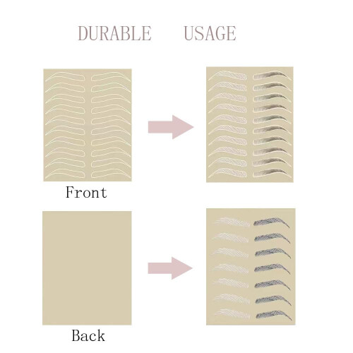 Microblading Practice Skin Double Sided Silicone for Eyebrows and Lips 1mm Thick Reusable 1