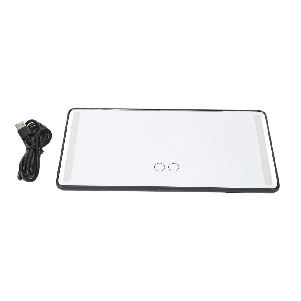 Rechargeable Lithium Battery Universal Size Design High-Quality Materials Secure and Sturdy Installation Clear Visibility Car Sun Visor Vanity Mirror