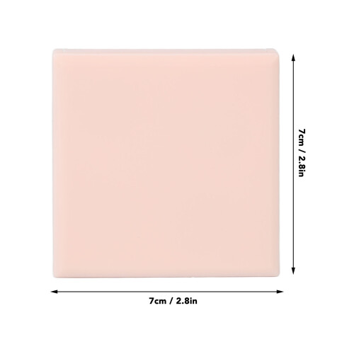 LED Travel Makeup Mirror Double Sided 2X Magnification White Light Pink 1