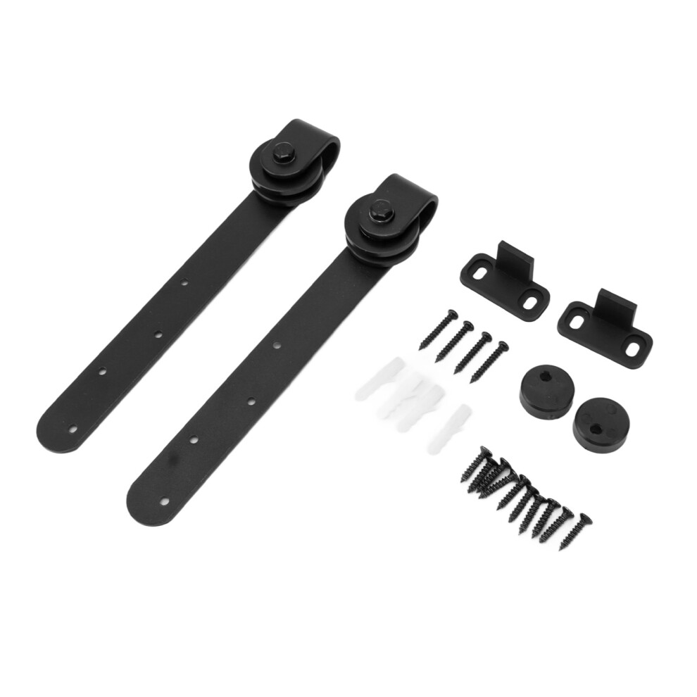 Adjustable Barn Door Hardware Kit, Smooth And Quiet Sliding System Ball Bearing Track For Cabinets Easy Install Rustic Modern Style Wide Application 9071309190823