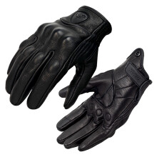 Motorrad-Handschuhe XL Ziegenleder Schwarz 23x12x5 cm
