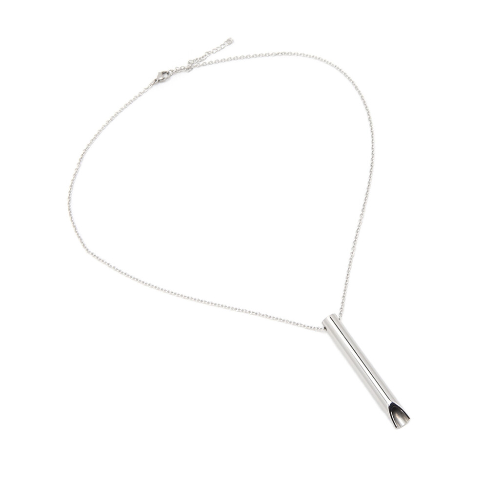 Anxiety Breathing Necklace SS 6cm Silver