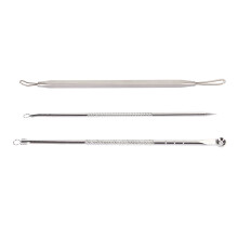 Blemish Removal Tool Double Ended Design Anti Slip Handle Stainless Steel Pimple Comedone Extractor Tool Multi Scenario Use Acne Removal Kit For Face