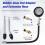 Compression Tester Kit for Gasoline Engines with DualScale Gauge and 8pcs Versatile Adapter Set 5