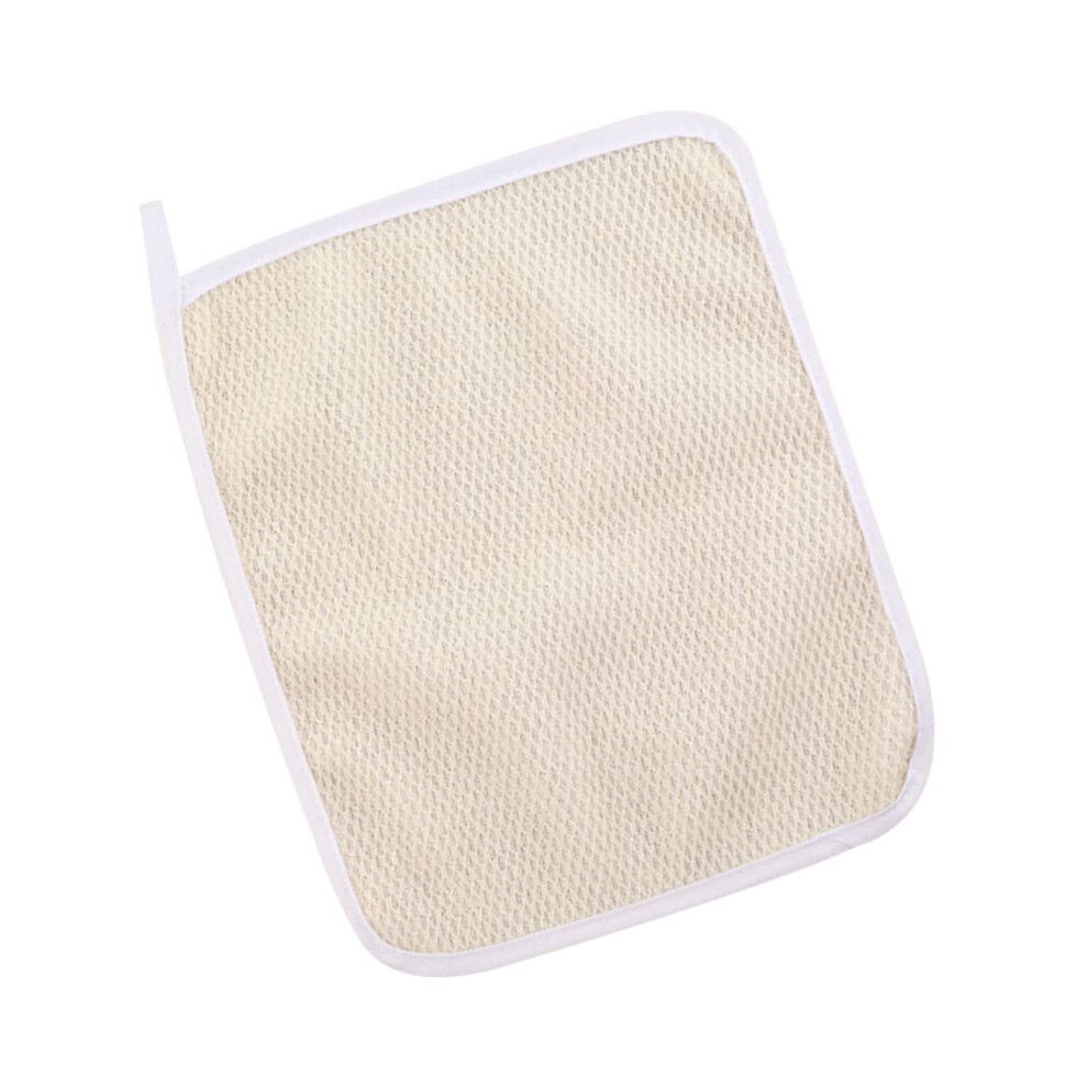 Beige 6Pcs Exfoliating Wash Cloths Nylon Bath Towels For Deep Cleansing And Smooth Skin