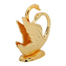 Swan-Shaped Gold Napkin Holder Rustproof Alloy Metal Elegant for Dining & Bar