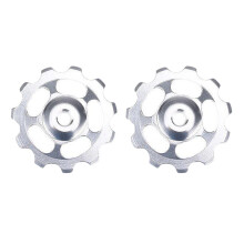 2Pcs Mountain Bike Cycling 11T Jockey Wheel Rear Derailleur Pulley Sil