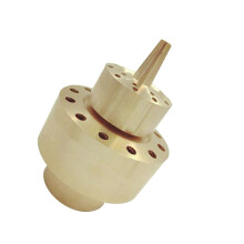 Brass 2-Layer Column Fountain Nozzle Sprinkler Sprink Spray Pond 1.5in