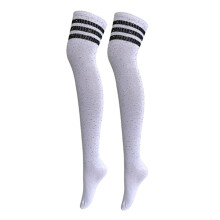 Lady Stripes Over Knee High Stockings Cosplay Long Party Socks Leg War
