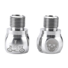 1 Pair Bike Bicycle Fixie Pedal Extender Adapters Extension Screws Sil