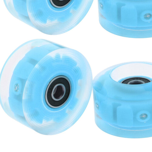 4Pack Quad Roller Skate Wheels with Bearings for Double Row Skateboard 2