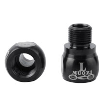 1 Pair Bike Bicycle Fixie Pedal Extender Adapters Extension Screws Bla