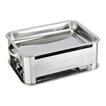 BBQ Barbecue Grill Tabletop Charcoal Stove Camping Garden 40x30cm Wind