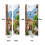 2pcs/set 3D Self-Adhesive Door Wall Fridge Sticker Wrap Mural Wall Dec 2