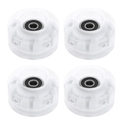4Pack Quad Roller Skate Wheels with Bearings for Double Row Skateboard