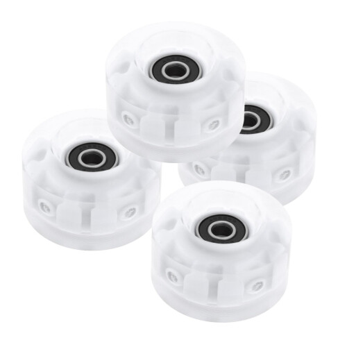 4Pack Quad Roller Skate Wheels with Bearings for Double Row Skateboard 1