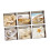 6pcs 13x13cm 3D Effect Anti Slip Waterproof Bathtub Sticker Shells 1