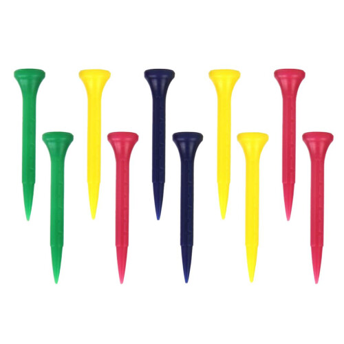 10 Count Golf Tee PE Plastic Golf Practice Training Aids Accessories 6