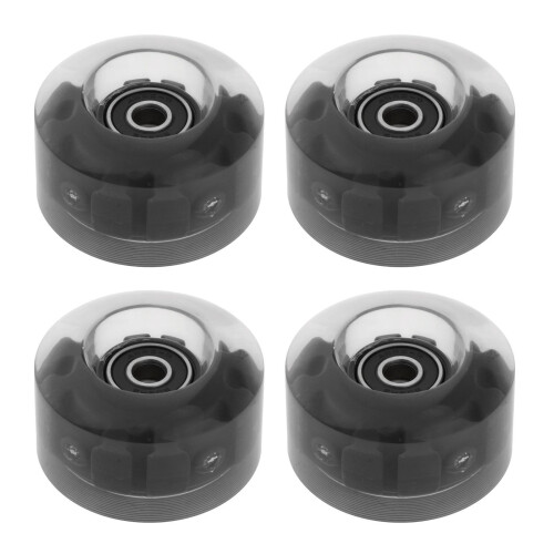 4Pack Quad Roller Skate Wheels with Bearings for Double Row Skateboard