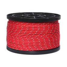 55 Yard Reflective Guyline Tent Tarp Rope Cord Guide Sun Shade Red