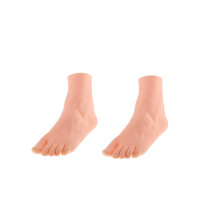 2xFemale Left Foot Mannequin Dummy Mould Sandal Shoes Socks Display Mo