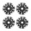 4Pack Quad Roller Skate Wheels with Bearings for Double Row Skateboard 2