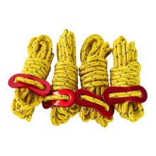 4Pc 6.65ft Trip Reflective Nylon Cord Tent Guy line Rope for Outdoor Y