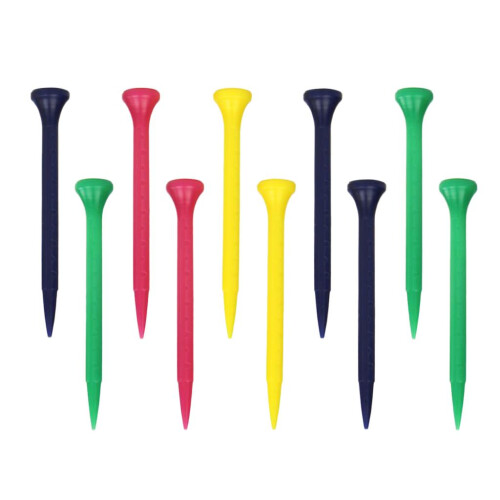 10 Count Golf Tee PE Plastic Golf Practice Training Aids Accessories 8