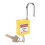 Safety Security Lockout Padlock Keyed Different Yellow 2