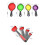 Collapsible Silicone Measuring Cups & Spoons Set Cooking Tools Cups + 2