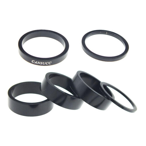 6pcs Alloy Bicycle Headset Spacer Front Fork Head Parts Washer Adjuste 2