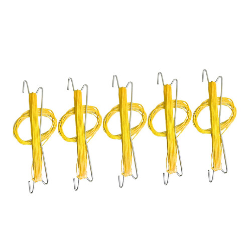 Flower Tomato Support J Hook Clips Garden Hooks String Rope 32.8ft yel 1