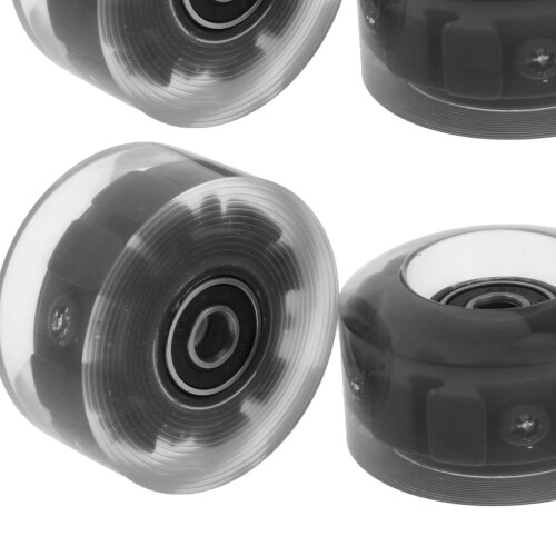 4Pack Quad Roller Skate Wheels with Bearings for Double Row Skateboard 2