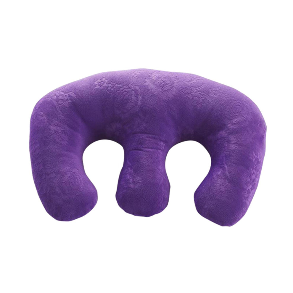 Detachable Chest Pillow Breast Pillow for SPA Beauty Salon Home  Purpl