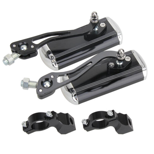 Bicycle Rear View Mirror HandleBar Bikes Viewing Mirror Pair Black