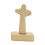 Small Standing Cross 5" Wood Handmade Table Decor Catholic Arc top 2