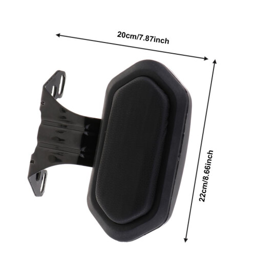 Driver Backrest Mount Universal for Motorcycle Black 1
