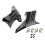 2x Universal Brake System Air Cooling Mounting Kit Accessories Plastic 1