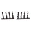 Wall-mounted Rack Bow Arrow Hanging Storage Keys Holder Home Decor Bla 2