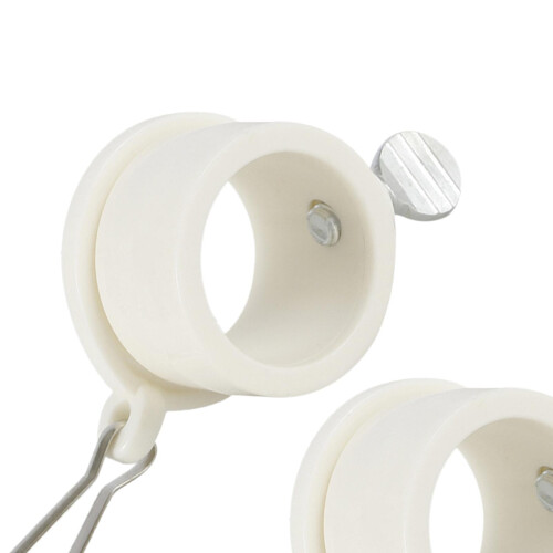 2pcs Rotate   Flag Pole Mounting Rings Grommet Clip Plastic 1.15inch 2
