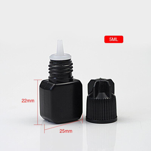 5 Pcs Empty Glue Bottles Eyelash Extensions Plastic Storage Container 1