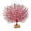 Plastic Coral Sculpture Table Top Ornament Decor Tabletop Figurine Red 1